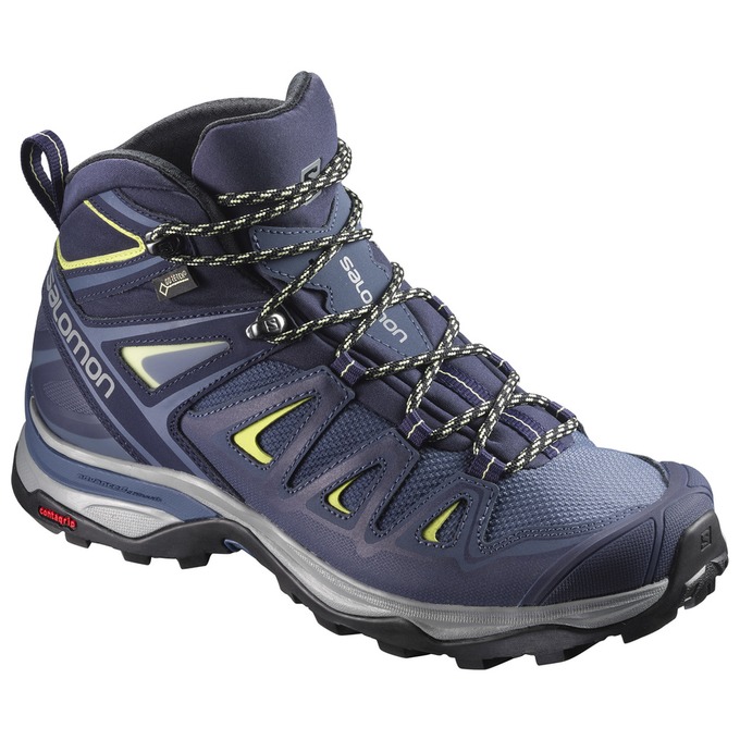 Chaussures De Randonnée Salomon Femme Bleu Foncé - Salomon X ULTRA 3 MID GTX® W - France (7835-DKMWC